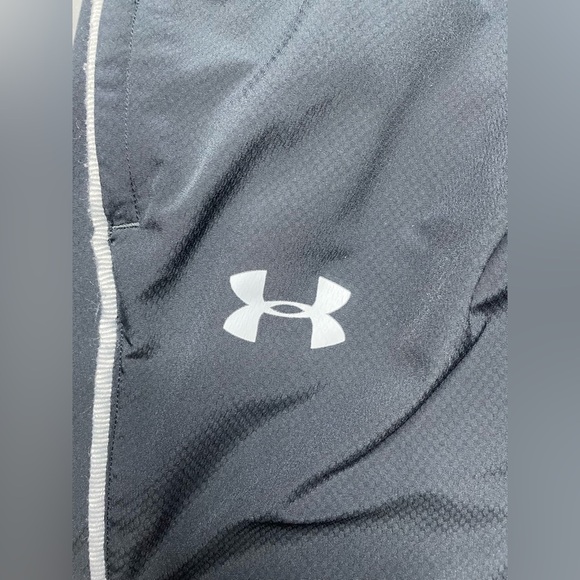 Under Armour Men's Loose Fit Windbreaker Pants Size L Black Mesh Lined Athletic - Picture 4 of 8